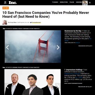Inc.: SF Companies to Know