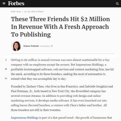 Forbes: Revolutionizing Publishing